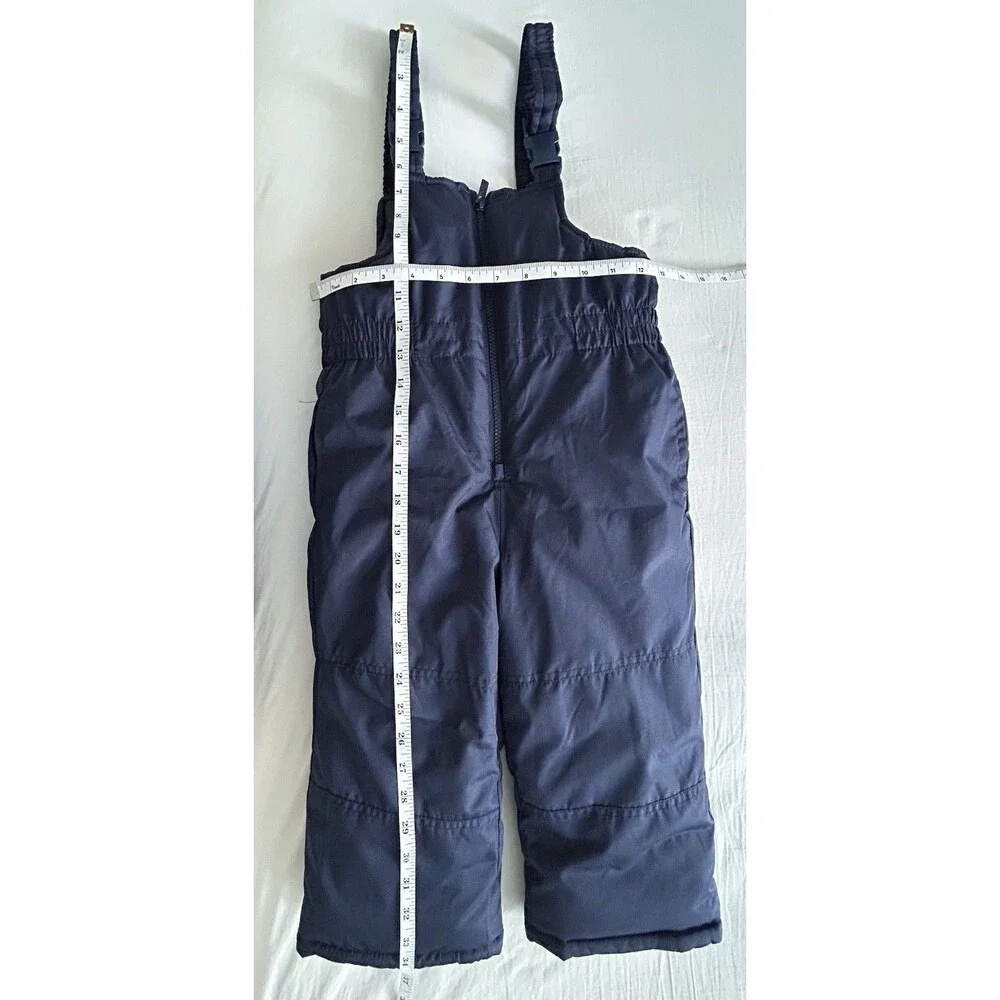 NWOT Carters Snowsuits Snow Bib Pants Navy Blue Toddler Boy Girl Size 4T